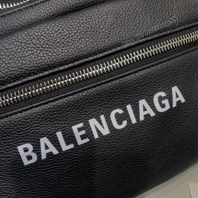 Balenciaga專櫃爆款大號腰包 巴黎世家男女同款腰包全皮胸包 fyj1512